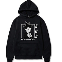 Inspired by Hunter X Hunter Gon Freecss Killua Zoldyck Cosplay Costume Hoodie Polyester / Cotton Blend Graphic Prints Printing Harajuku Graphic Hoodie For Women