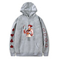 Inspired by Hunter X Hunter Hisoka Hoodie Polyester / Cotton Blend Graphic Prints Printing Hoodie For Men