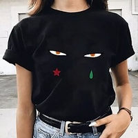 Inspired by Hunter X Hunter Hisoka T-shirt Anime 100% Polyester Anime Harajuku Graphic Kawaii T-shirt For Men