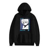 Inspired by Hunter X Hunter Killua Zoldyck Cosplay Costume Hoodie Polyester / Cotton Blend Graphic Printing Hoodie For Men