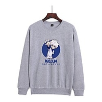 Inspired by Hunter X Hunter Killua Zoldyck Cosplay Costume Hoodie Polyester / Cotton Blend Graphic Printing Hoodie For Men
