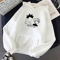 Inspired by Hunter X Hunter Killua Zoldyck Cosplay Costume Hoodie Polyester / Cotton Blend Graphic Printing Hoodie For Women