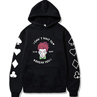 Inspired by HUNTER×HUNTER Hisoka Hoodie Anime 100% Polyester Anime Harajuku Graphic Kawaii Hoodie For Men