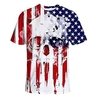 Inspired by Independence Day July 4 USA Flag T-shirt Anime 100% Polyester Anime Harajuku Graphic Kawaii T-shirt For Men