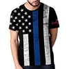 Inspired by Independence Day July 4 USA Flag T-shirt Anime 100% Polyester Anime Harajuku Graphic Kawaii T-shirt For Men