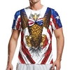 Inspired by Independence Day July 4 USA Flag T-shirt Anime 100% Polyester Anime Harajuku Graphic Kawaii T-shirt For Men