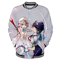 Inspired by Invented Inference Iwanaga Kotoko Anime Cartoon Polyster Anime 3D Harajuku Graphic Outerwear For Men
