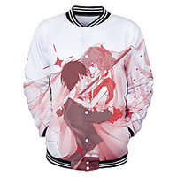 Inspired by Invented Inference Iwanaga Kotoko Anime Cartoon Polyster Anime 3D Harajuku Graphic Outerwear For Men