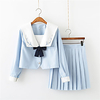 Inspired by JK Schoolgirls Skirt Cosplay Costume Polyester / Cotton Blend Color Block Cravat For Women