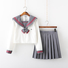 Inspired by JK Schoolgirls Skirt Cosplay Costume Polyester / Cotton Blend Color Block Cravat For Women