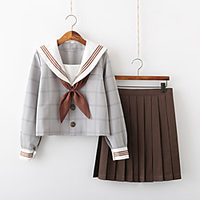 Inspired by JK Schoolgirls Skirt Cosplay Costume Polyester / Cotton Blend Plaid / Check Cravat For Women