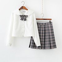 Inspired by JK Schoolgirls Skirt Cosplay Costume Polyester / Cotton Blend Plaid / Check Cravat For Women
