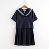 Inspired by JK Schoolgirls Skirt Cosplay Costume Polyester / Cotton Blend Solid Color Blouses For Women