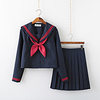 Inspired by JK Schoolgirls Skirt Cosplay Costume Polyester / Cotton Blend Solid Color Cravat For Women