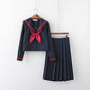 Inspired by JK Schoolgirls Skirt Cosplay Costume Polyester / Cotton Blend Solid Color Cravat For Women