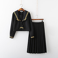 Inspired by JK Schoolgirls Skirt Cosplay Costume Polyester / Cotton Blend Solid Color Cravat For Women