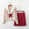 Inspired by JK Schoolgirls Skirt Cosplay Costume Polyester / Cotton Blend Solid Color Top For Women