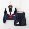 Inspired by JK Schoolgirls Skirt Cosplay Costume Polyester / Cotton Blend Solid Color Top For Women