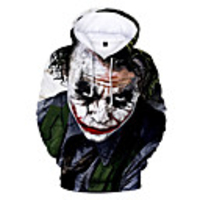 Inspired by Joker Joker Cosplay Costume Hoodie Polyster Print Printing T-shirt For Men
