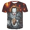 Inspired by Joker Pennywise Cosplay Costume T-shirt Cotton Fibre Print T-shirt For Men