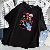 Inspired by Jujutsu Kaisen Cosplay Cosplay Costume T-shirt 100% Polyester Print T-shirt For Women