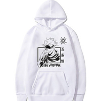 Inspired by Jujutsu Kaisen Gojo Satoru Hoodie Anime 100% Polyester Anime Harajuku Graphic Kawaii Hoodie For Unisex / Couple