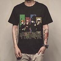 Inspired by Jujutsu Kaisen Gojo Satoru T-shirt Cartoon 100% Polyester Anime Harajuku Graphic Kawaii T-shirt For Men