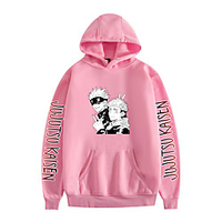 Inspired by Jujutsu Kaisen Yuji Itadori Cosplay Costume Hoodie Polyester / Cotton Blend Graphic Printing Hoodie For Men