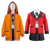 Inspired by Kakegurui / Compulsive Gambler Cosplay Kaede Akamatsu Anime Cosplay Costumes Japanese Cosplay Suits School Uniforms Coat Blouse Top For Girls
