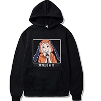 Inspired by Kakegurui / Compulsive Gambler Cosplay Yomoduki Runa Anime Cartoon Polyster Print Harajuku Graphic Kawaii Hoodie For Men