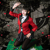 Inspired by Kakegurui / Compulsive Gambler Yumeko Jabami Anime Cosplay Costumes Japanese Cosplay Suits Houndstooth Long Sleeve Cravat Skirts Coat For Women