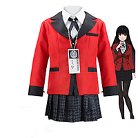 Inspired by Kakegurui / Compulsive Gambler Yumeko Jabami Anime Cosplay Costumes Japanese Cosplay Suits School Uniforms Coat Blouse Skirt For Girls