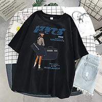 Inspired by Kanji Cosplay Cosplay Costume T-shirt 100% Polyester Print T-shirt For Women