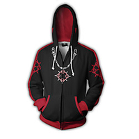 Inspired by Kingdom Hearts Sora Anime Cosplay Costumes Japanese Cosplay Hoodies Print Patchwork Special Design Hoodie For Unisex miniinthebox