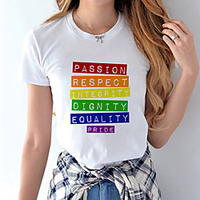 Inspired by LGBT love is love love wins Cosplay Costume T-shirt Polyester / Cotton Blend Heart T-shirt For Men