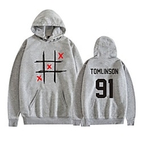 Inspired by Louis Tomlinson 91 Cosplay Hoodie Polyester / Cotton Blend Graphic Prints Printing Hoodie For Women