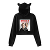 Inspired by marcusmartinus Cosplay Cosplay Costume Crop Top Hoodie Polyester / Cotton Blend Graphic Printing Cat Ear Crop Top For Women