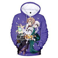 Inspired by Mushoku Tensei: Jobless Reincarnation Erisu Boreasu Gureiratto Hoodie Anime 100% Polyester Anime 3D Harajuku Graphic Hoodie For Men