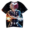 Inspired by My Hero Academia / Boku No Hero Cosplay Anime Cartoon Polyester / Cotton Blend Print 3D Harajuku Graphic T-shirt For Men