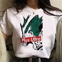 Inspired by My Hero Academia / Boku No Hero Cosplay Anime Cartoon Polyester / Cotton Blend Print Harajuku Graphic Kawaii T-shirt For Women