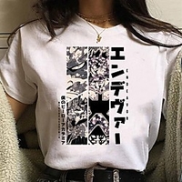 Inspired by My Hero Academia / Boku No Hero Cosplay Anime Cartoon Polyester / Cotton Blend Print Harajuku Graphic Kawaii T-shirt For Women