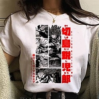 Inspired by My Hero Academia / Boku No Hero Cosplay Anime Cartoon Polyester / Cotton Blend Print Harajuku Graphic Kawaii T-shirt For Women