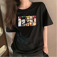 Inspired by My Hero Academia / Boku No Hero Cosplay Anime Cartoon Polyester / Cotton Blend Print Harajuku Graphic Kawaii T-shirt For Women