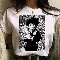 Inspired by My Hero Academia / Boku No Hero Cosplay Anime Cartoon Polyester / Cotton Blend Print Harajuku Graphic Kawaii T-shirt For Women