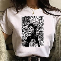 Inspired by My Hero Academia / Boku No Hero Cosplay Anime Cartoon Polyester / Cotton Blend Print Harajuku Graphic Kawaii T-shirt For Women