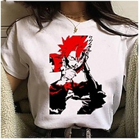 Inspired by My Hero Academia / Boku No Hero Cosplay Anime Cartoon Polyester / Cotton Blend Print Harajuku Graphic Kawaii T-shirt For Women