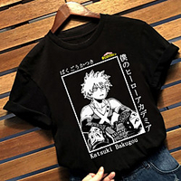 Inspired by My Hero Academia / Boku No Hero Cosplay Anime Cartoon Polyester / Cotton Blend Print Harajuku Graphic Kawaii T-shirt For Women