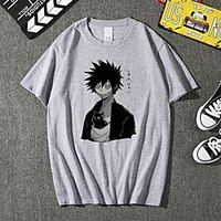 Inspired by My Hero Academia / Boku No Hero Cosplay Anime Cartoon Polyester / Cotton Blend Print Harajuku Graphic Kawaii T-shirt For Women