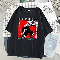 Inspired by My Hero Academia / Boku No Hero Cosplay Cosplay Costume T-shirt Polyester / Cotton Blend Print Harajuku Graphic Kawaii T-shirt For Women