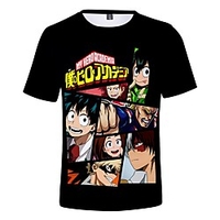 Inspired by My Hero Academia / Boku No Hero Cosplay Cosplay Costume T-shirt Terylene Graphic Printing Harajuku Graphic T-shirt For Women